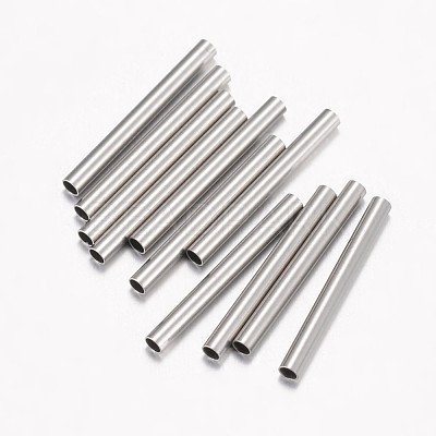 Non-Tarnish 304 Stainless Steel Tube Beads X-STAS-G071-33P-1