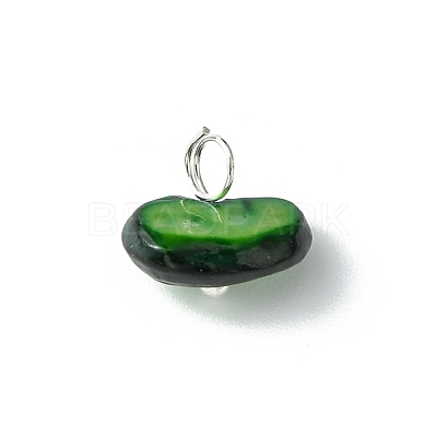 Natural Chip Dyed Shell Charms PALLOY-JF01338-02-1