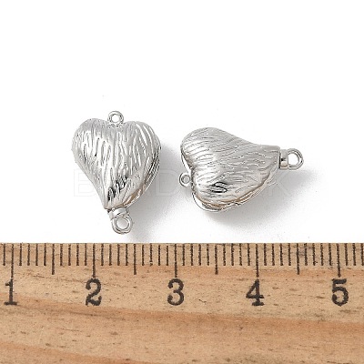 Brass Heart Box Clasps KK-U052-29P-1