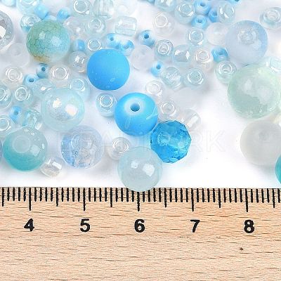 DIY Lampwork Beads & Glass Seed Beds Jewelry Making Findings Kits SEED-K010-01C-1