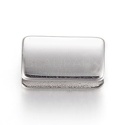 Tarnish Resistant 304 Stainless Steel Slide Charms STAS-F150-007P-1