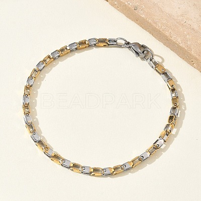 304 Stainless Steel Chain Necklaces & Bracelets Sets SJEW-D091-11GP-1