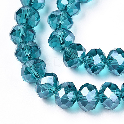 Electroplate Glass Beads Strands EGLA-A034-T1mm-A33-1