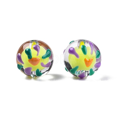 Transparent Acrylic Enamel Beads TACR-G040-01N-1