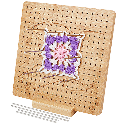 Square Wood Crochet Blocking Board DIY-BC0013-59D-1