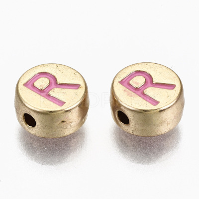 Alloy Enamel Beads ENAM-S122-029R-RS-1