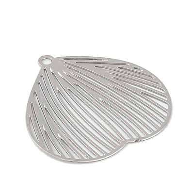 Iron Etched Metal Embellishments Pendants IFIN-Z0003-02P-1