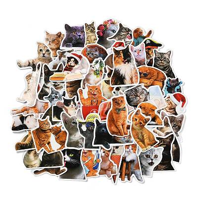 50 Pieces Realistic Paper  Stickers STIC-R001-22-1