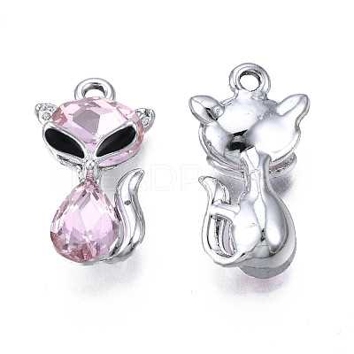 UV Plating Alloy Enamel Pendants ENAM-N058-02B-1