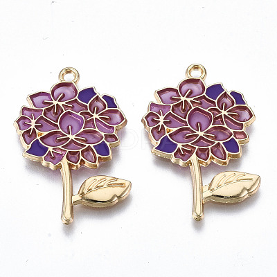 Transparent Epoxy Resin Pendants X-ENAM-Q437-059A-NR-1