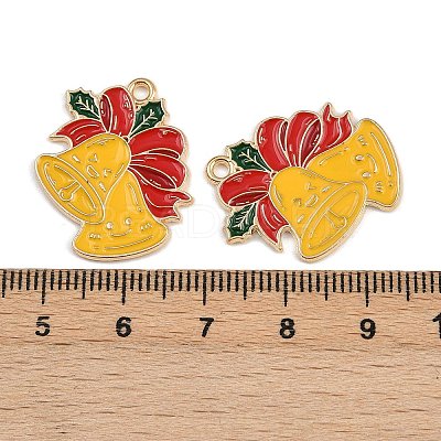 Christmas Theme Alloy Enamel Pendants ENAM-C031-01G-04-1