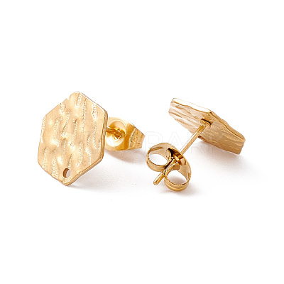 304 Stainless Steel Stud Earring Findings STAS-G270-02G-03-1