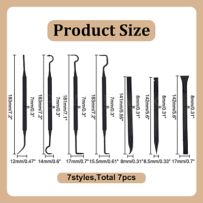 4Pcs Nylon Cleaning Brush Double Hooks Tools AJEW-AR0004-92-1