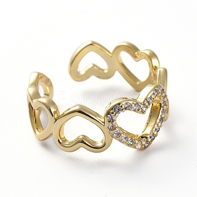 Adjustable Cubic Zirconia Rings RJEW-G096-15G-1