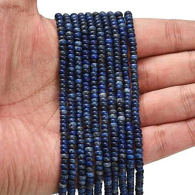 Natural Lapis Lazuli Beads Strands G-L635-A33-4x2mm-01-1