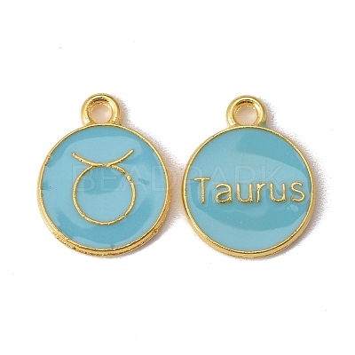 Alloy Enamel Pendants ENAM-S124-01B-16C-1