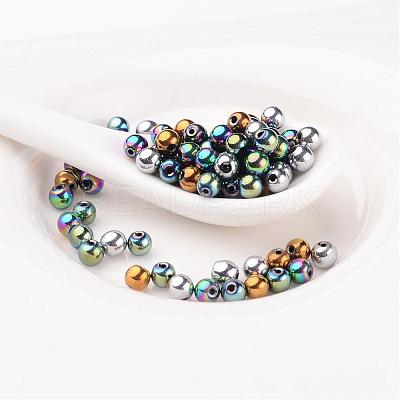 Non-Magnetic Synthetic Hematite Beads X-G-S096-4mm-M-1