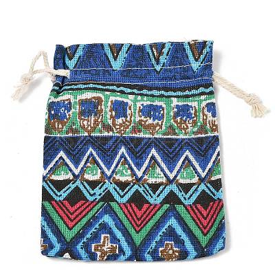Polycotton(Polyester Cotton) Packing Pouches Drawstring Bags ABAG-T006-A23-1