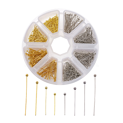 Brass Ball Head Pins KK-TA0007-16-1