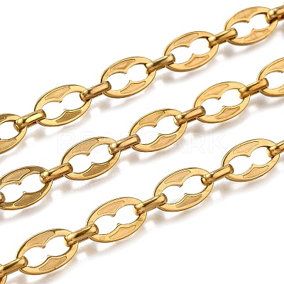 Ion Plating(IP) 304 Stainless Steel Oval Link Chains CHS-S012-11G-1