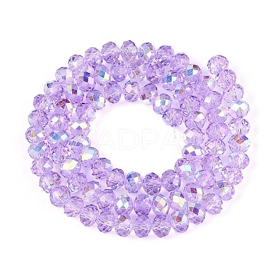 Transparent Glass Beads Strands X-EGLA-N016-6mm-03-1