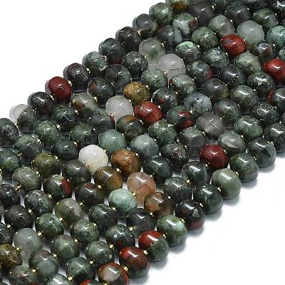 Natural African Bloodstone Beads Strands G-P573-B13-01-1