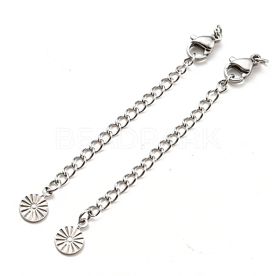 Tarnish Resistant 304 Stainless Steel Curb Chain Extender STAS-G310-09P-1