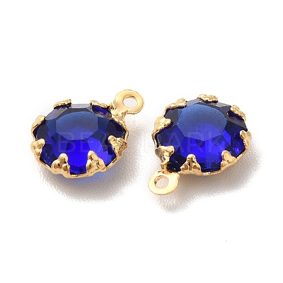 Eco-Friendly Glass Charms KK-H442-63G-1