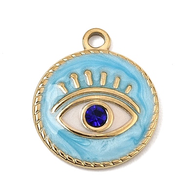 304 Stainless Steel Enamel Pendants SA-CBAA487-33G-1