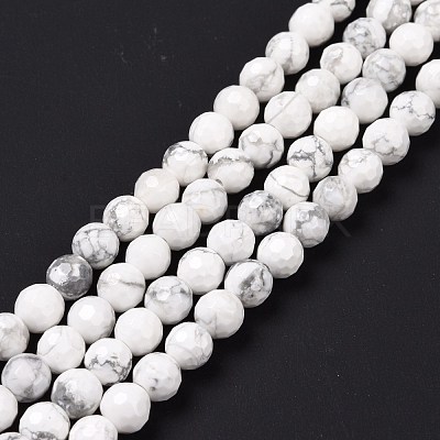 Natural Howlite Beads Strands G-E571-29A-1