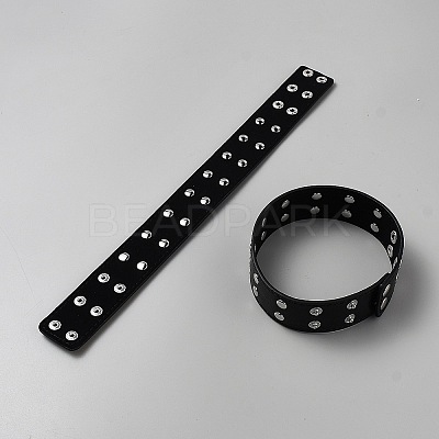 Leather Adjustable Armbands Sleeve Bands BJEW-WH0035-003-1
