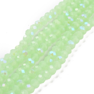 Electroplate Glass Beads Strands EGLA-A034-J3mm-L04-1
