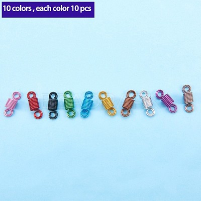 Aluminum Wire Hair Coil Cuffs ALUM-PH0003-01-1