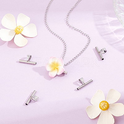 6Pcs 201 Stainless Steel Brooch Convert Necklaces Pendant Hooks STAS-BBC0010-60-1