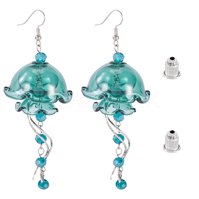 Brass Dangle Earring EJEW-TAC00020-1