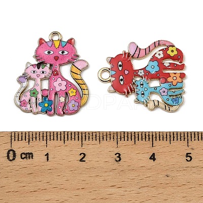 Alloy Enamel Pendants FIND-I064-03G-03-1