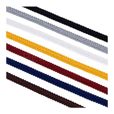 14M 7 Style Polyester Centipede Braided Lace Ribbon OCOR-PH0005-46-1
