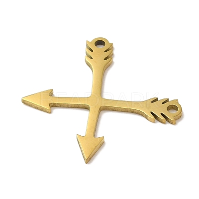 PVD Vacuum Plating 201 Stainless Steel Pendants STAS-E217-33G-1