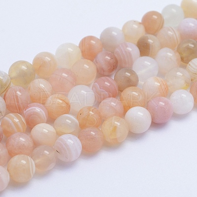 Natural Botswana Agate Beads Strands G-F530-04-4mm-1