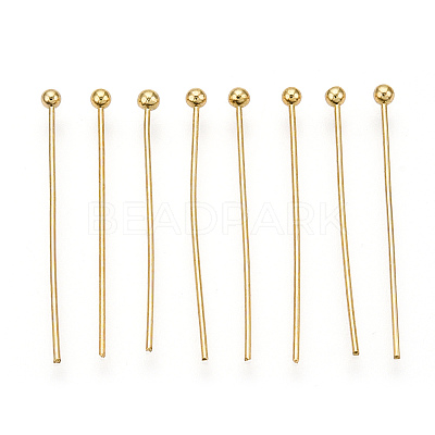 Brass Ball Head Pins KK-G331-10-0.6x25-1