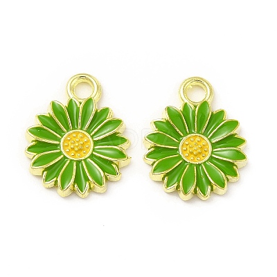 Alloy Enamel Charms FIND-H035-01F-LG-1