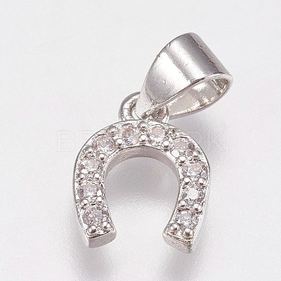 Brass Micro Pave Cubic Zirconia Charms LS-ZIRC-E145-27P-1