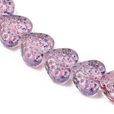 Transparent Glass Beads Strands GLAA-H038-01D-1