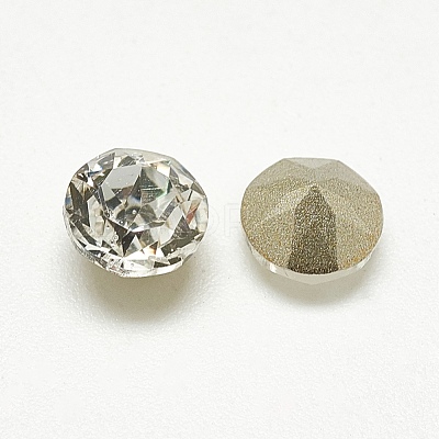 Pointed Back Glass Rhinestone Cabochons RGLA-T110-4mm-001-1
