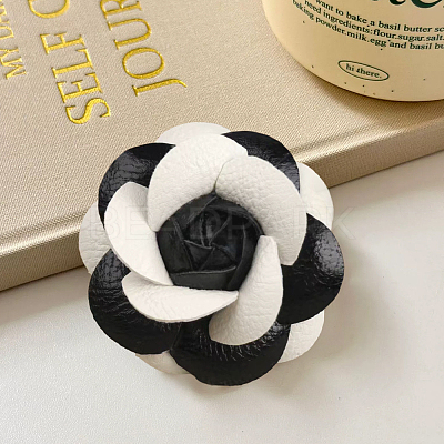 PU Leather Alligator Hair Clips for Girls OHAR-WH20008-18B-1