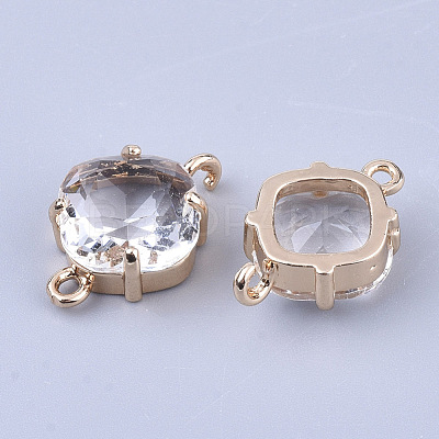 Transparent Glass Links connectors X-GLAA-T007-21F-1