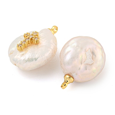 Natural Cultured Freshwater Pearl Pendants PEAR-F008-19G-1