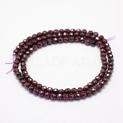 Natural Garnet Beads Strands LS-G-F460-28-1