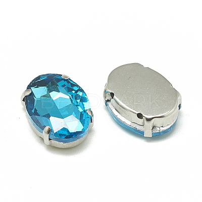 Sew on Rhinestone RGLA-T091-8x10mm-12P-1