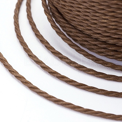 Round Waxed Polyester Cord YC-G006-01-1.0mm-03-1
